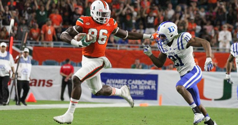 Draft Profile: TE David Njoku, Miami