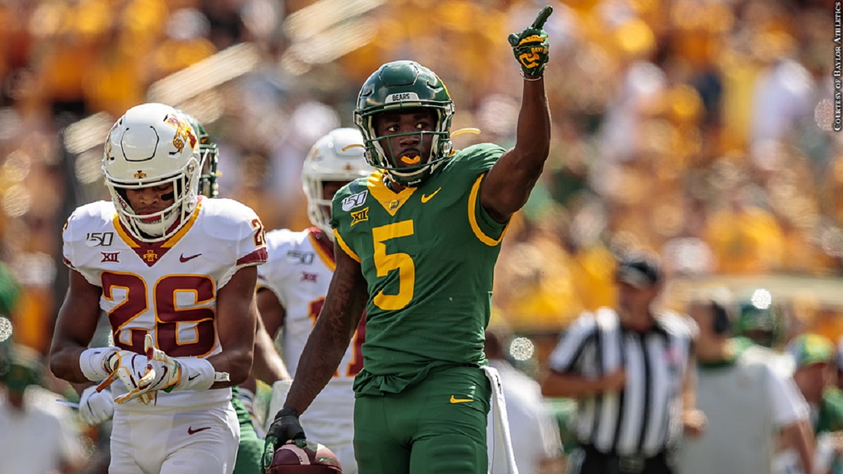 Baylor WR Denzel Mims Runs a 4.38 40-Yard Dash at the NFL Combine