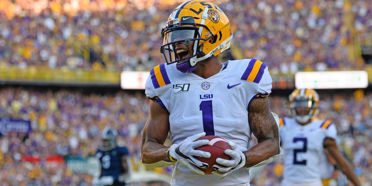 WR prospect Ja'Marr Chase put on a show at LSU's pro day